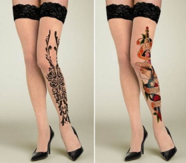 tattooed stockings