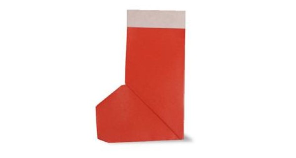 Simple Origami for Children - Tutorial for Christmas Stockings