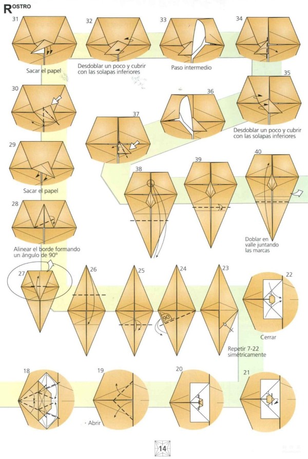 Origami handmade tutorial, creative origami face handmade origami drawing tutorial