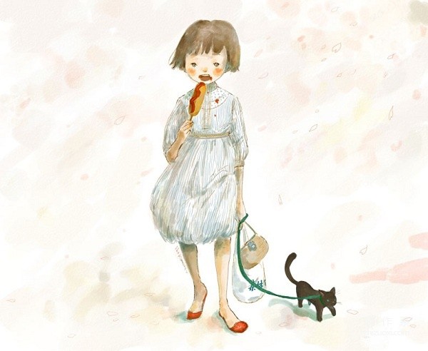 Watercolor illustration by Yuki Kimura