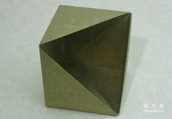 Paper craft hand-making tutorial, Nick Robinson open cube origami Storage Box hand-made origami drawing tutorial