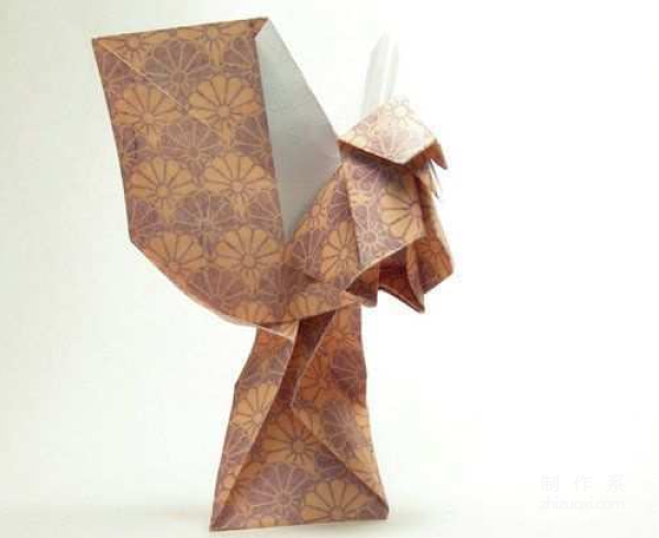 Paper craft hand-making tutorial, Roman Diaz origami pigeon hand-made origami drawing tutorial