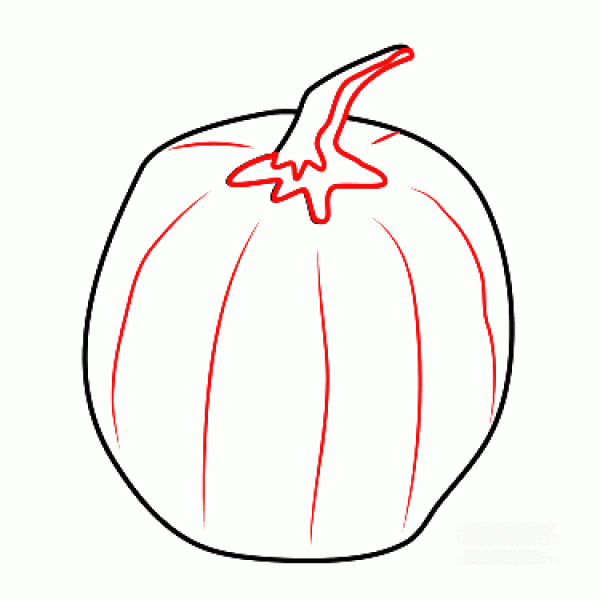 A collection of pictures of kindergarten childrens simple drawings, teaching you step by step how to draw colorful pumpkins