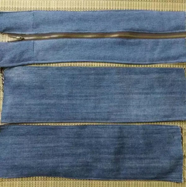 Tutorial on how to transform old jeans into a backpack