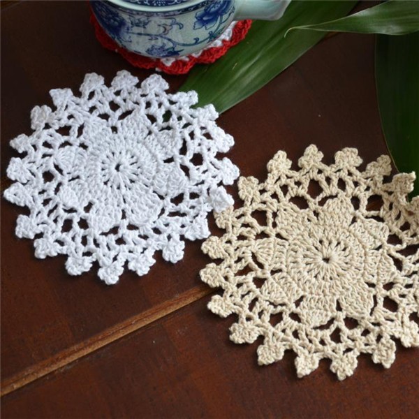 Creative retro elegant decorative handmade crochet DIY crochet coaster