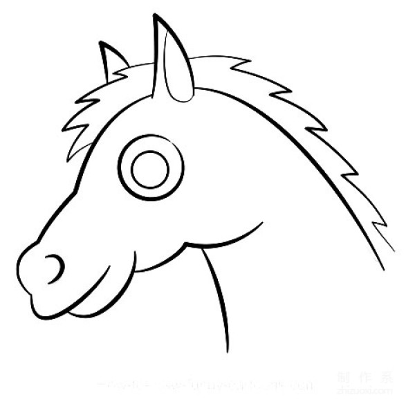 A collection of pictures of simple simple drawings for kindergarten children, simple drawing methods of colored horses