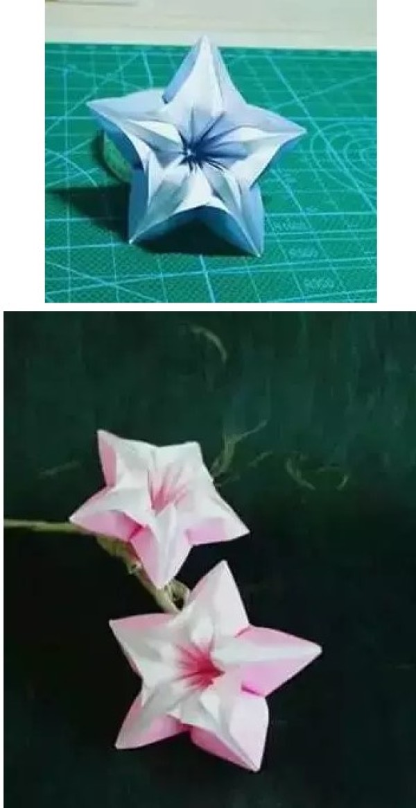 Kindergarten peach blossom handmade origami and clay tutorial collection