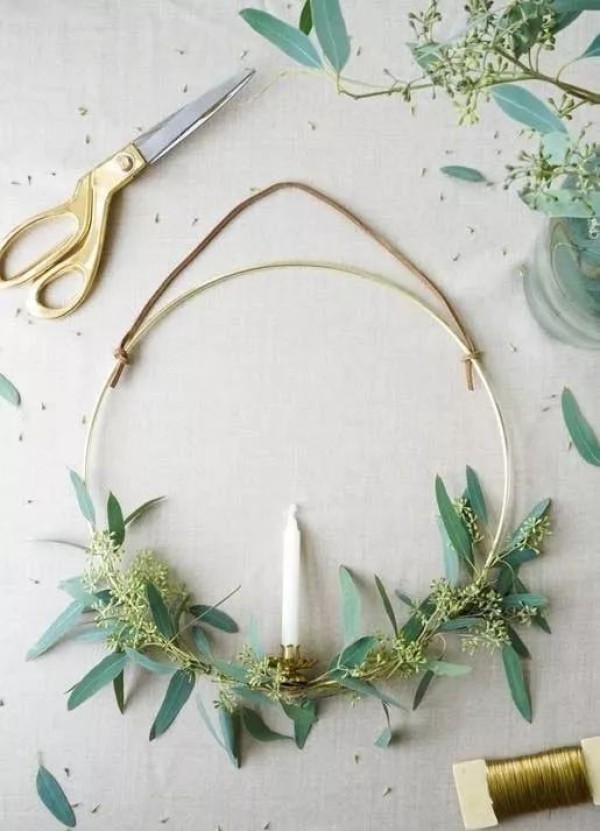 How to make a plant garland from wire