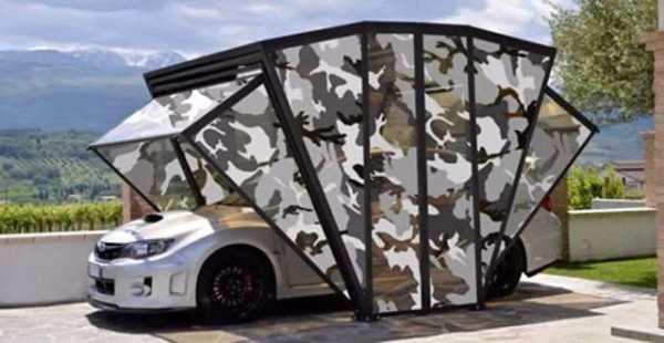 Folding garage GazeBox, add one to your car