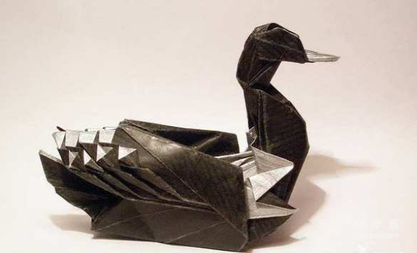 Paper art handmade origami art, Artur Biernacki Black Swan Common Loon Common Loon handmade origami drawing tutorial