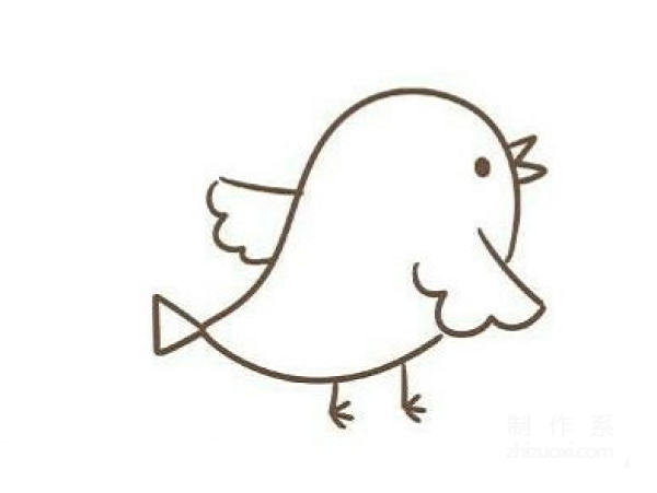 Learn to draw simple drawings, simple drawings of cute birds