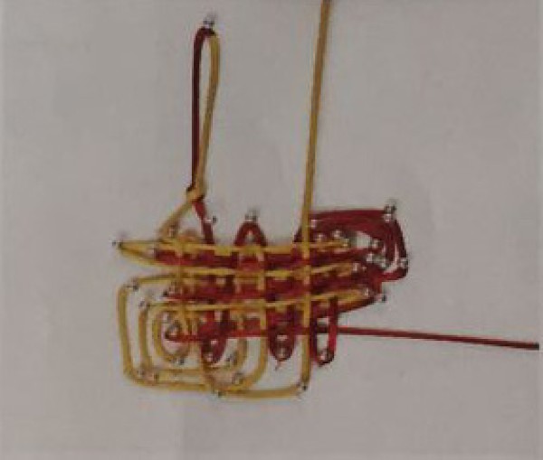 Diagrammatic method of compound wing plate long knot