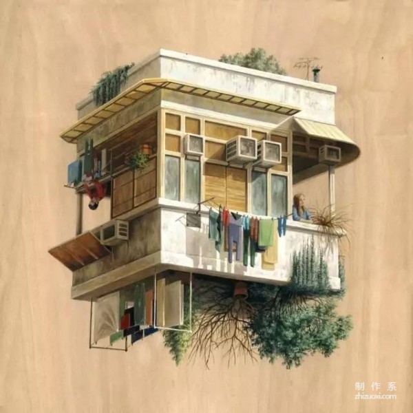 Honey, I painted the house upside down!