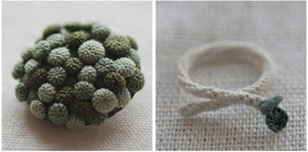 Appreciation of crochet handmade DIY green and healthy vegetable products