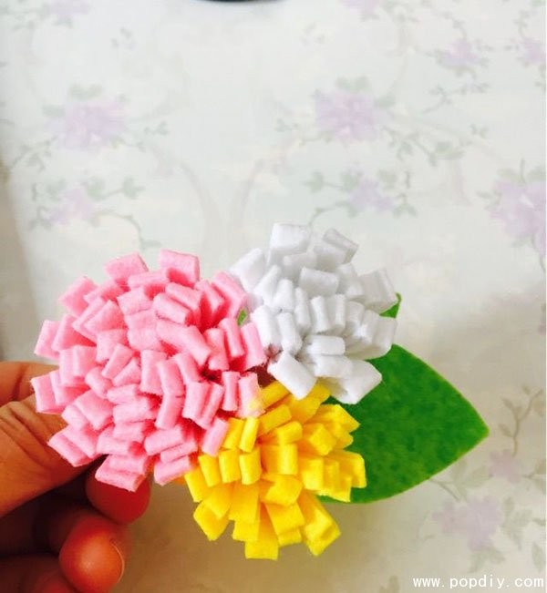 Fabric DIY creative handmade non-woven brooch