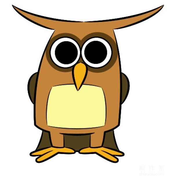 A collection of pictures of kindergarten childrens simple drawings, teach you step by step how to draw a colorful owl