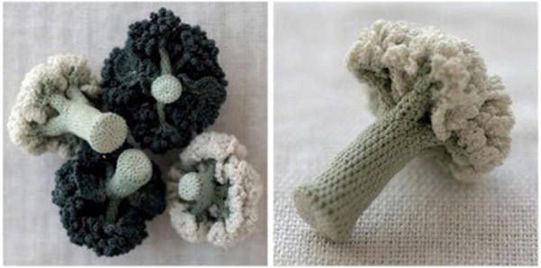 Appreciation of crochet handmade DIY green and healthy vegetable products