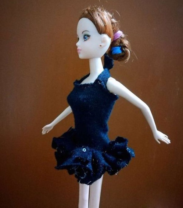 Tutorial on how to make a Barbie doll ballet costume with your own hands