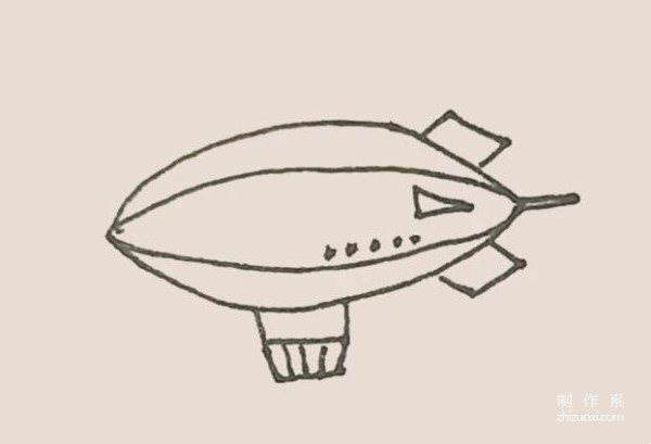 Learn to draw simple drawings, simple drawings of airships