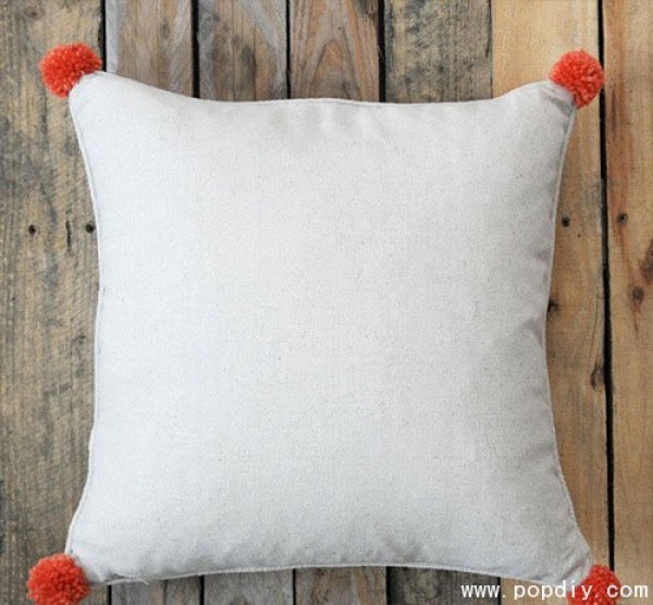 Fabric diy creative handmade fluff ball pillow