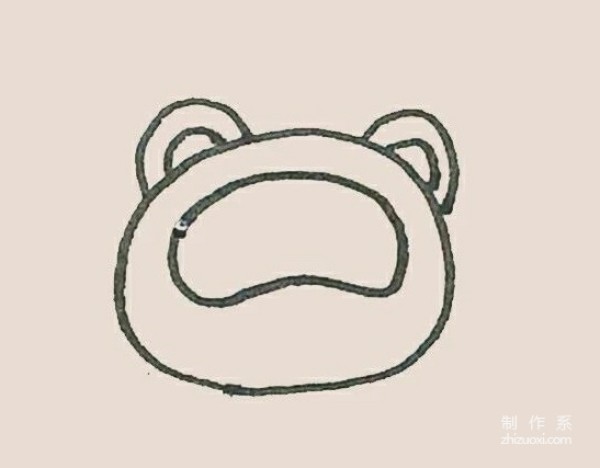 Learn to draw simple strokes, cute little panda