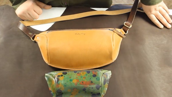 Russian uncle teaches you how to make a leather waist bag