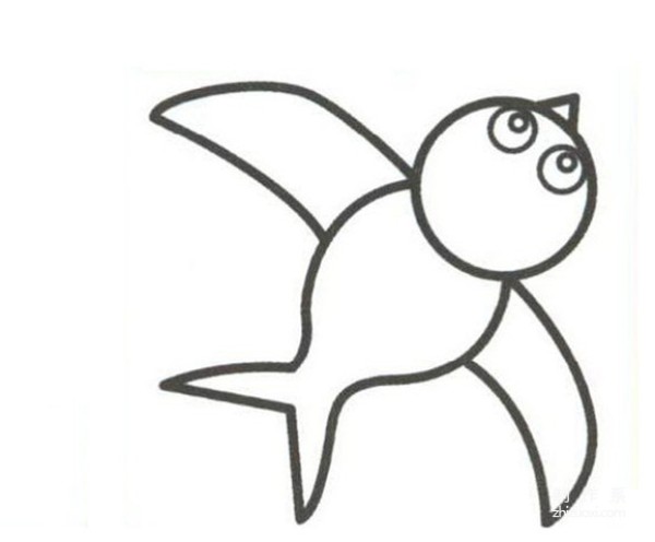 Learn to draw simple drawings, little swallows