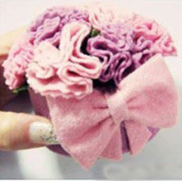 DIY creative handmade beautiful fabric carnation flower box