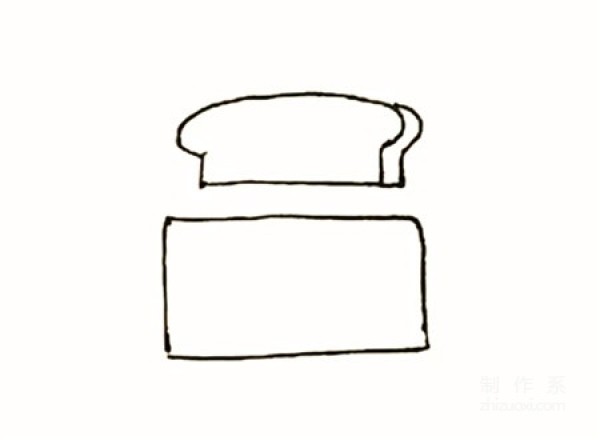 Learn to draw simple drawings, simple drawings of bread machines