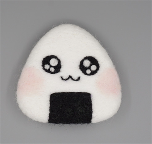 Enjoy the creative DIY wool felt handmade cute rice balls