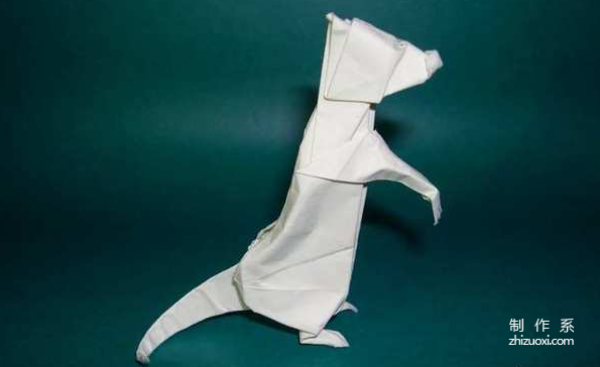 Paper art handmade origami art, animal origami ice age meerkat Lionel Albertino handmade origami drawing tutorial