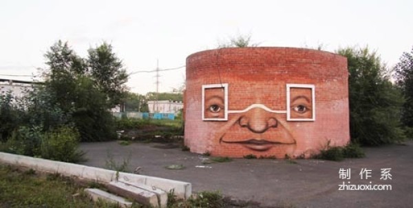 nikita nomerz abandoned building street art