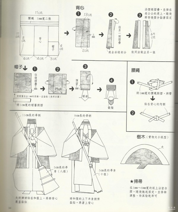 Paper art hand-making tutorial, character combination origami, grow old together hand-made origami drawing tutorial