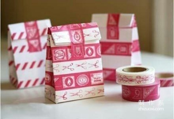 How to make a simple colorful gift wrapping paper bag, tutorial on how to make a paper bag