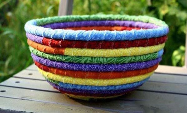 Creative fabric rope basket