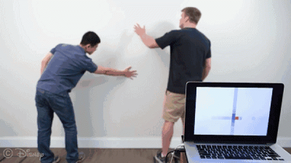 Disney develops smart wall, entire wall is touch screen