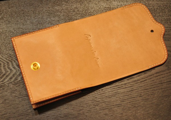 Japanese short clip handmade leather goods making tutorial