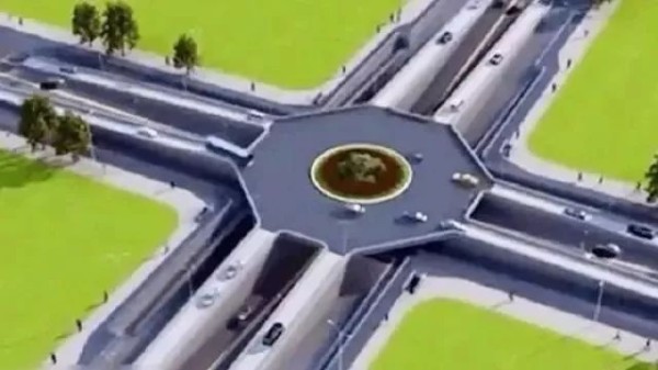 Uncle designs a new overpass that can effectively improve traffic efficiency by 10 times