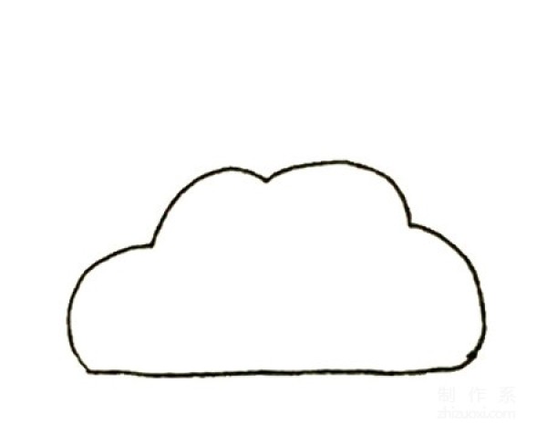 Learn to draw simple drawings, cartoon rainbow clouds