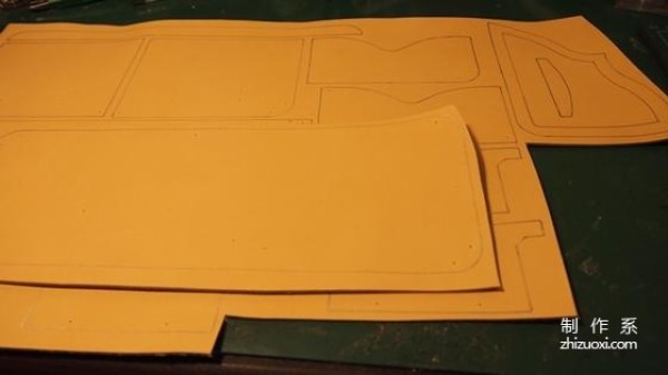 Leather art leather hand-making tutorial, a detailed hand-making process record of a cowhide wallet