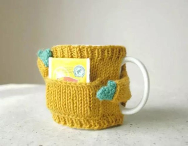 Knitted cup sweater handmade