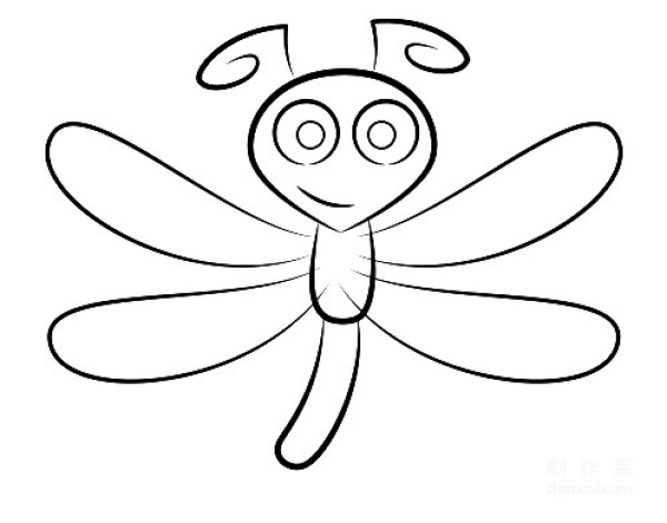 A collection of pictures of kindergarten childrens simple drawings, teach you step by step how to draw colorful dragonflies