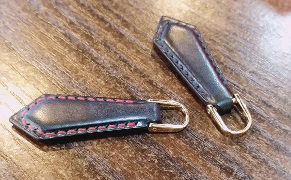 Tutorial on drumming zipper pullers for new leatherworkers