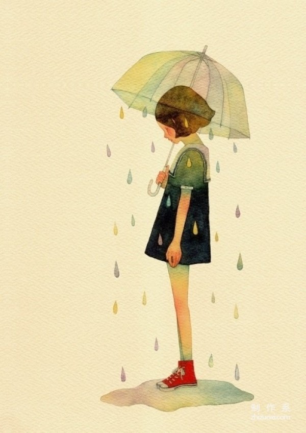 Fresh watercolor illustrations by Korean illustrator Lee Misook