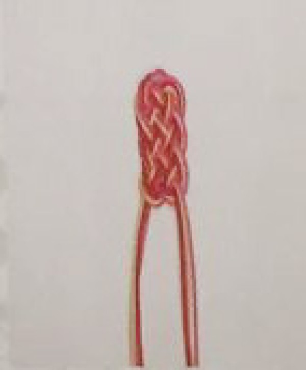 Illustration of hairpin knot Chinese knot tutorial