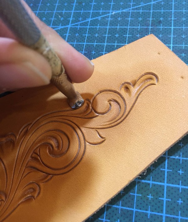 Leather carving lantern