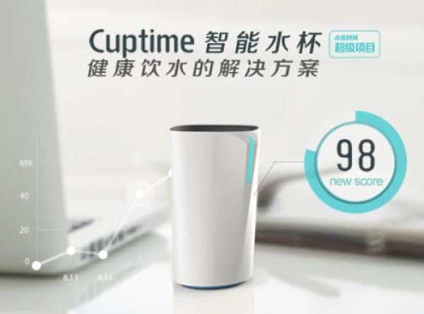 Cuptime smart water cup: a good companion for healthy drinking water