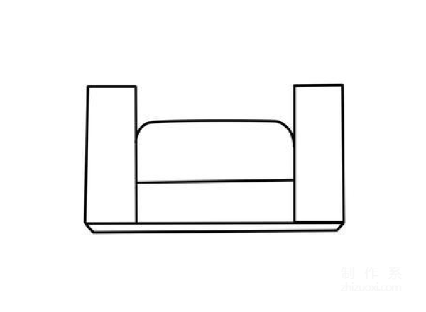 Learn to draw simple drawings, simple drawings of sofas