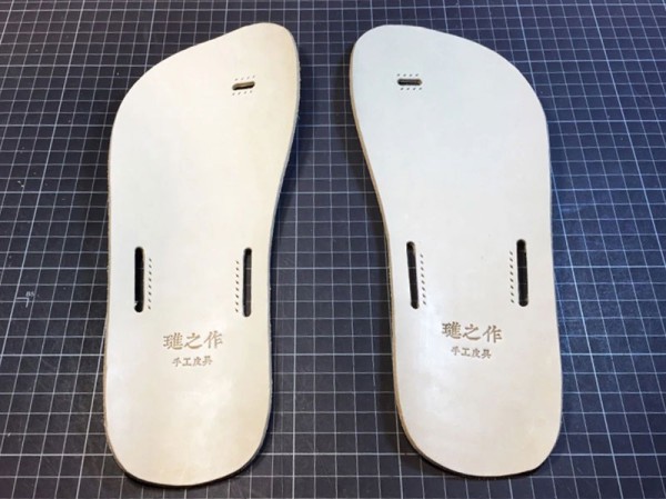 Making basic leather flip-flops (with drawings)