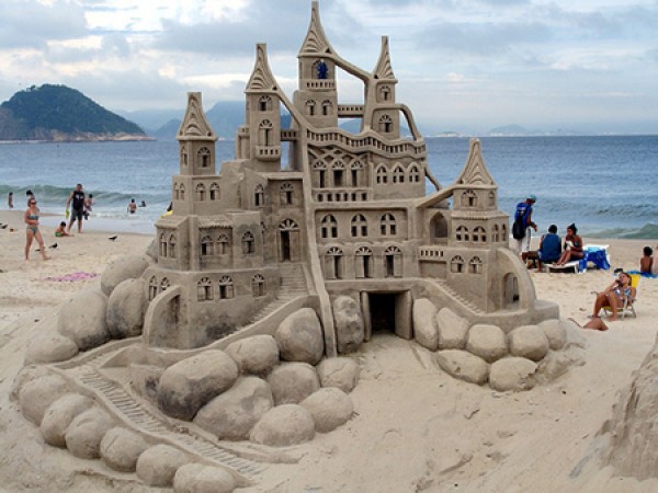 Collection of wonderful sand sculptures